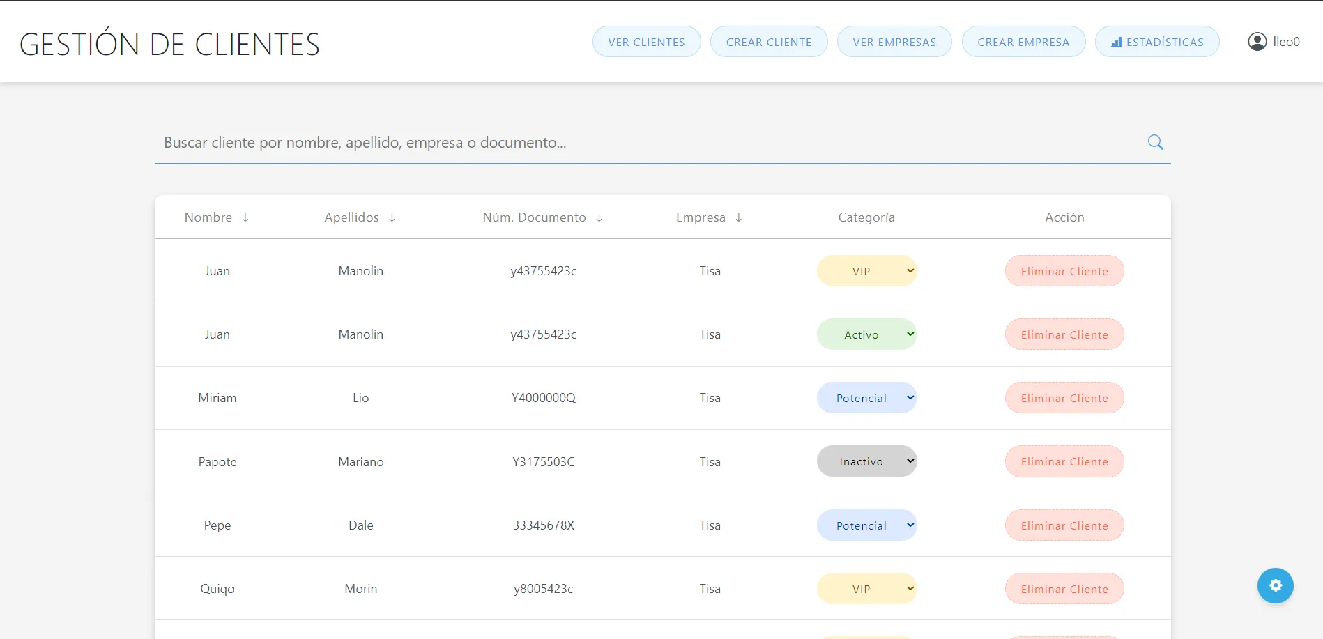Clients Portfolio App